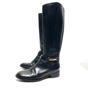 Tory Burch Tall Leather Boot ankle detail Size 10 K246